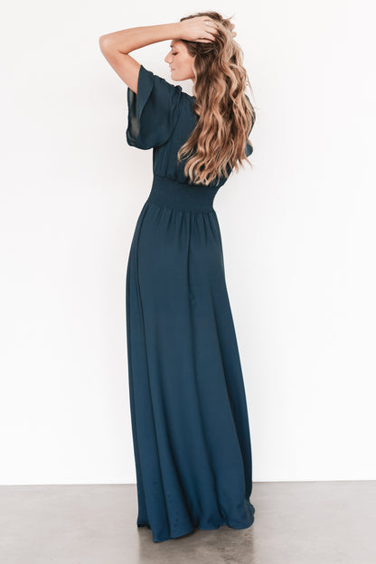 Verona Smocked Maxi Dress | Topaz