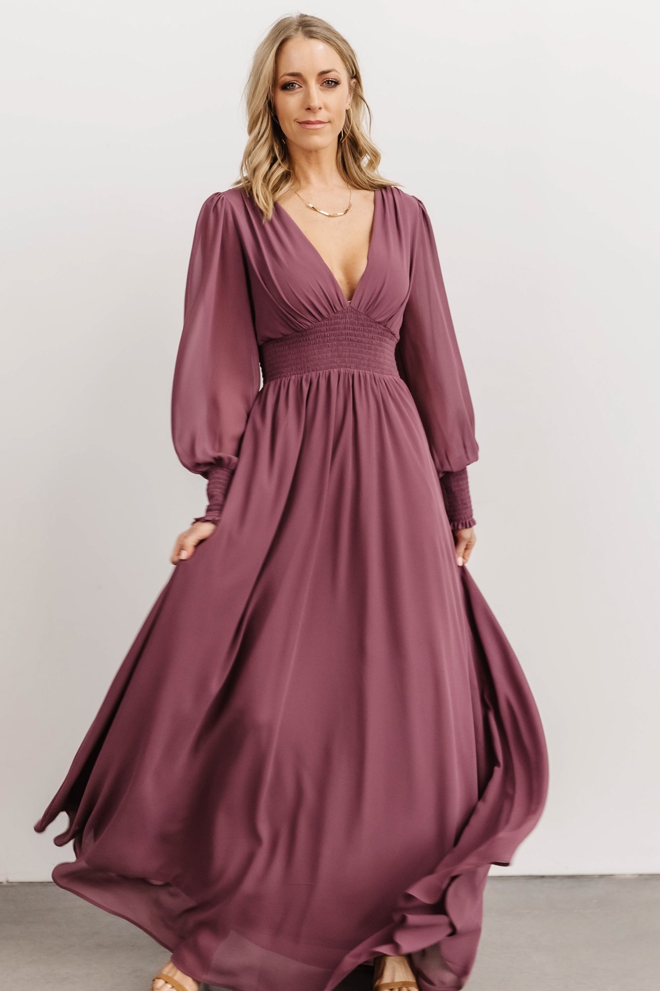 Olivia Maxi Dress | Vintage Plum