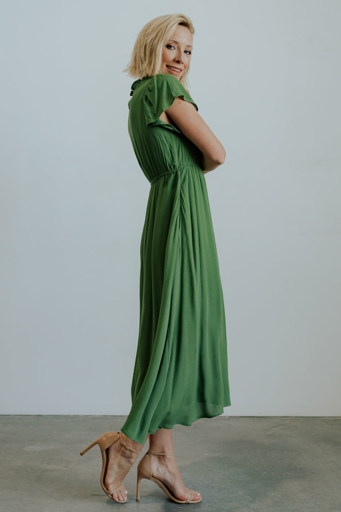 Prestyn Midi Dress | Green