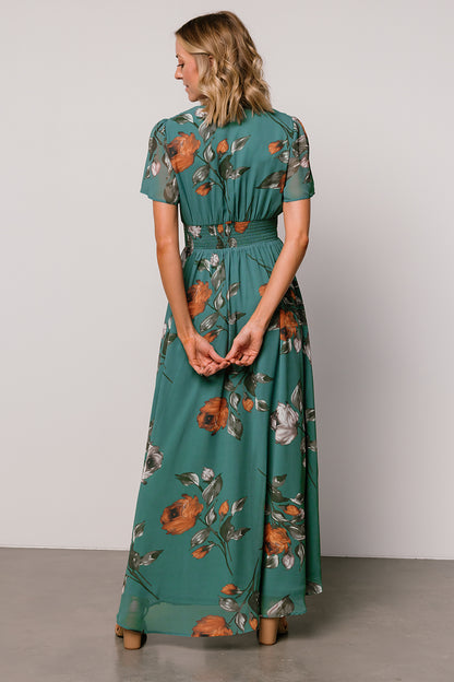 Birdie Maxi Dress | Eucalyptus Floral