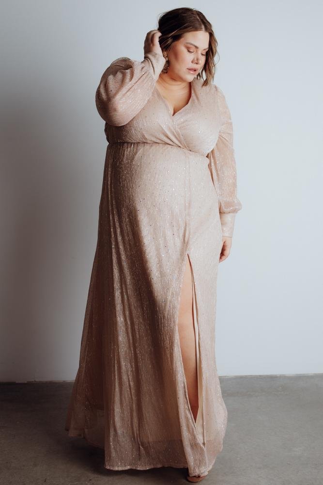 Abigail Sparkle Gown | Champagne - Baltic Born