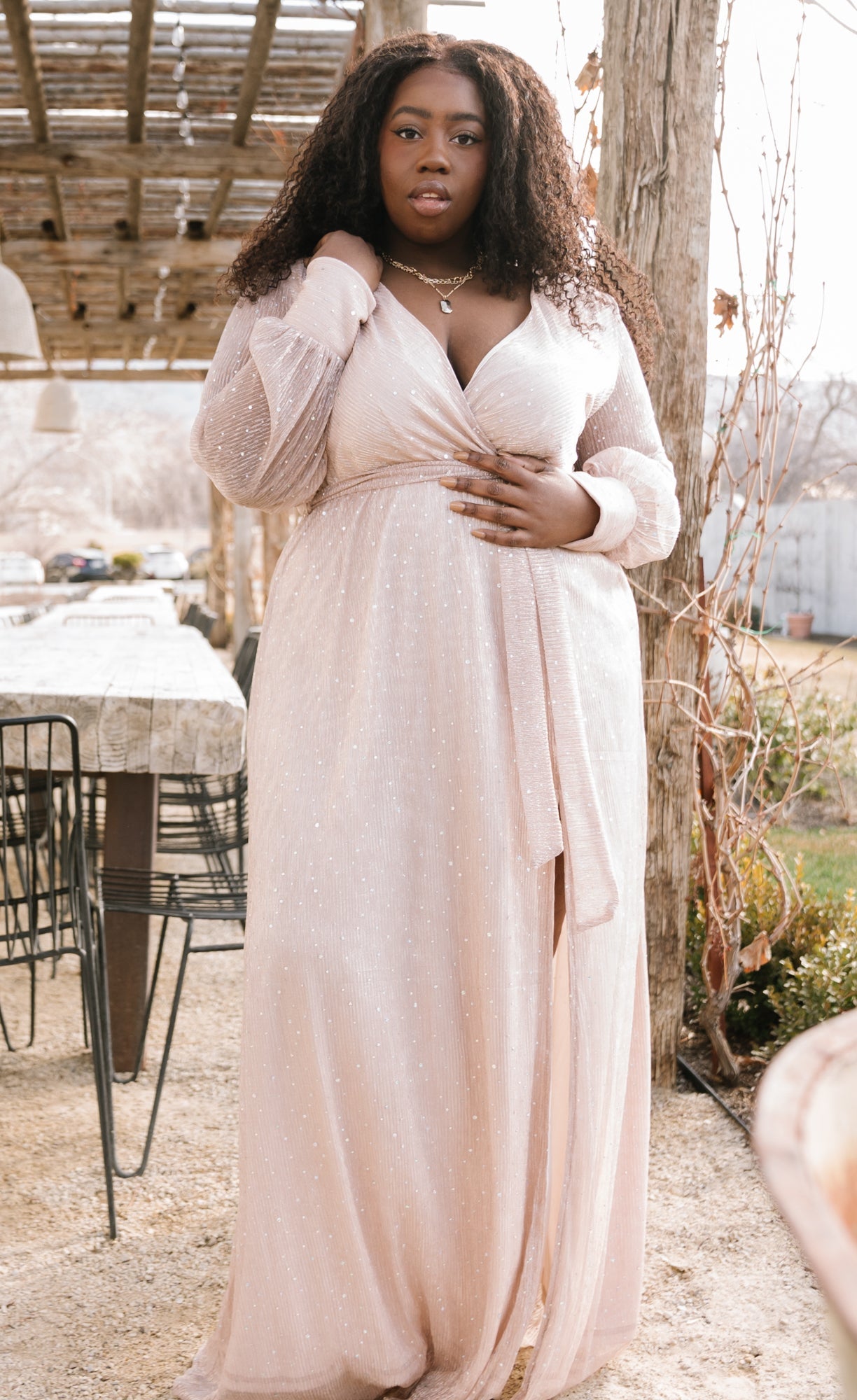 Abigail Sparkle Gown | Champagne - Baltic Born