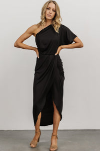 Addison Midi Dress | Black | Baltic Born