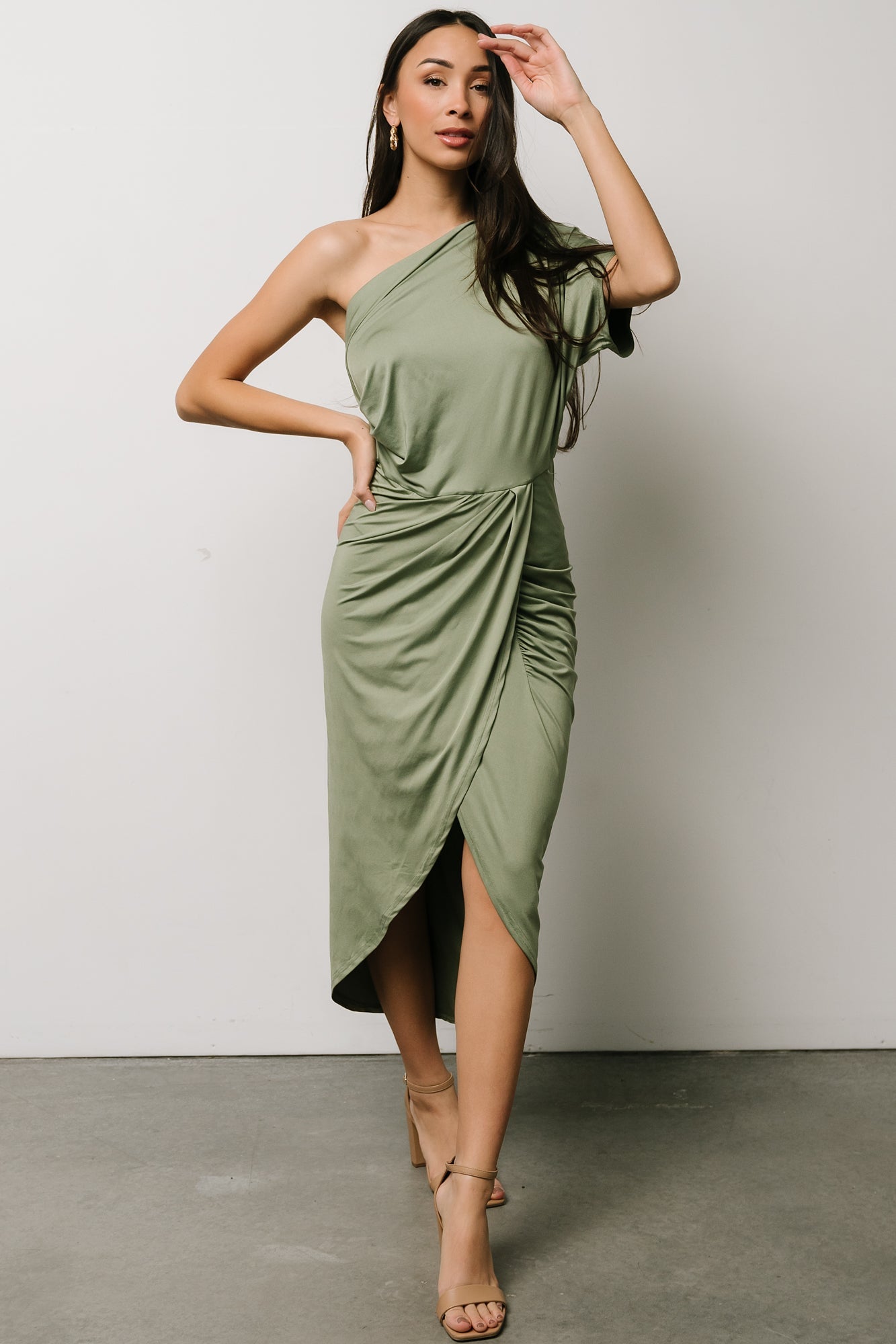 Addison Midi Dress | Dusty Sage - Baltic Born