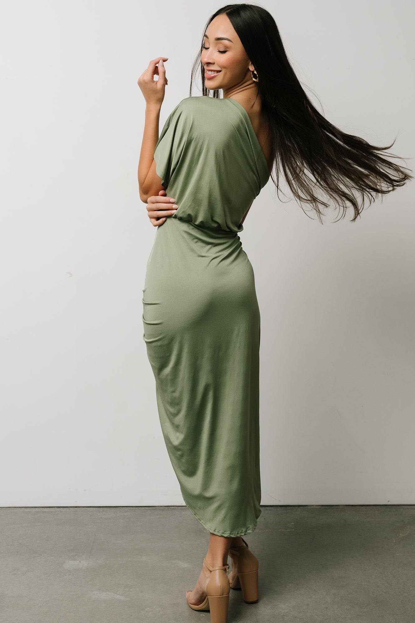 Addison Midi Dress | Dusty Sage - Baltic Born