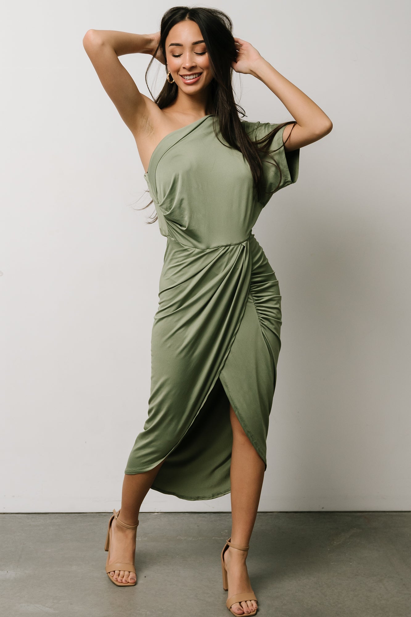 Addison Midi Dress | Dusty Sage - Baltic Born