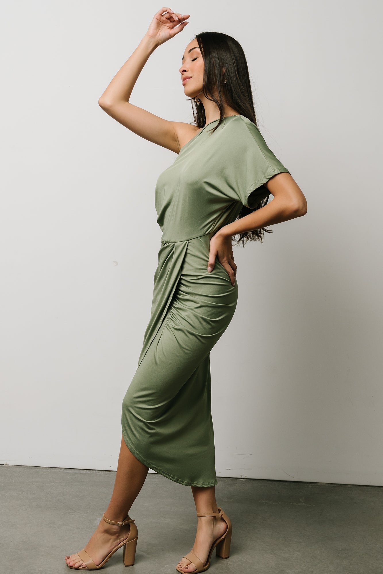 Addison Midi Dress | Dusty Sage - Baltic Born