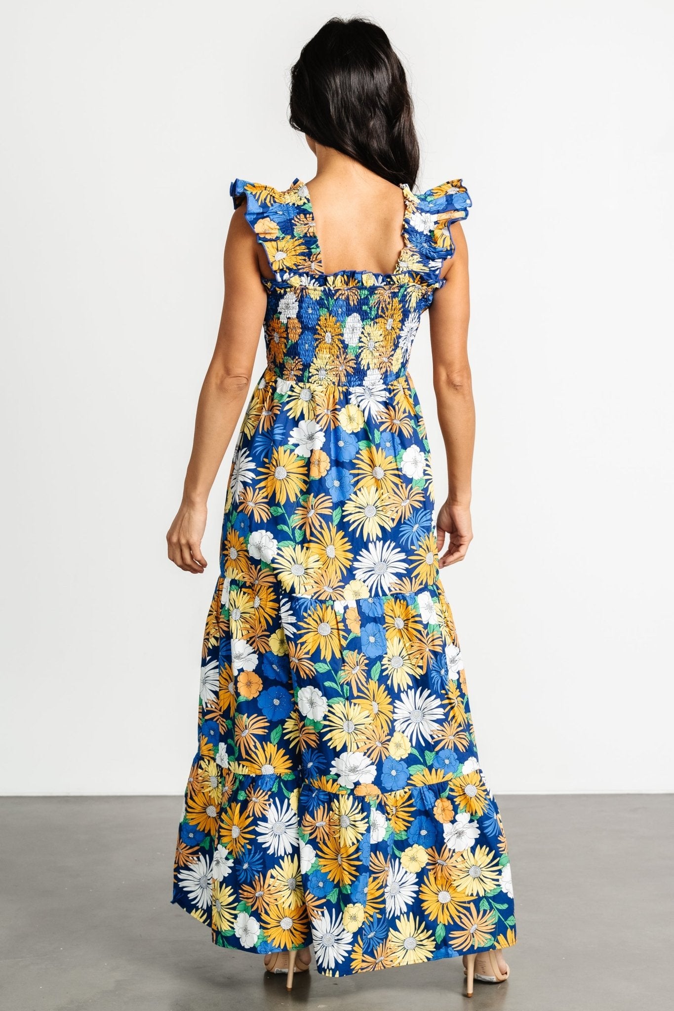 Adela Maxi Dress | Blue Multi Floral - Baltic Born