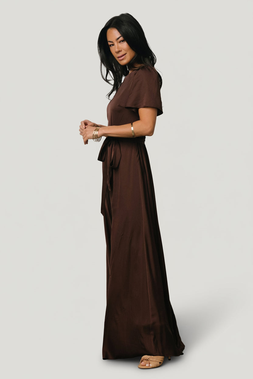 Agnes Satin Maxi Dress