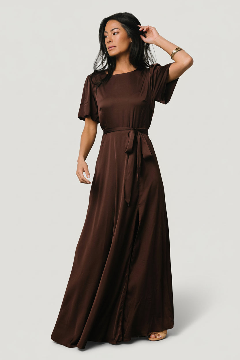 Agnes Satin Maxi Dress