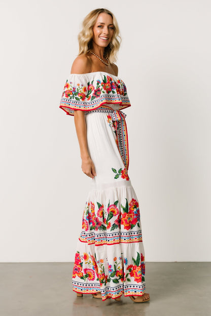 Alejandra Maxi Dress | Ivory Multi Floral - Baltic Born