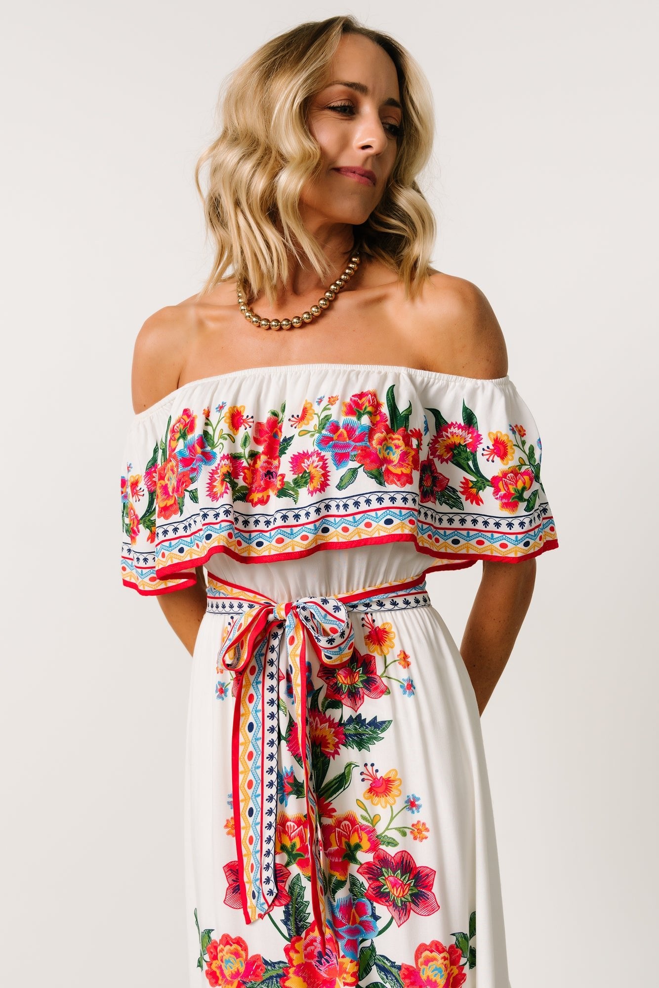 Alejandra Maxi Dress | Ivory Multi Floral - Baltic Born