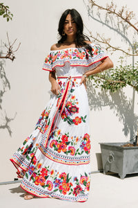 Alejandra Maxi Dress | Ivory Multi Floral | Baltic Born