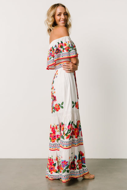 Alejandra Maxi Dress | Ivory Multi Floral - Baltic Born