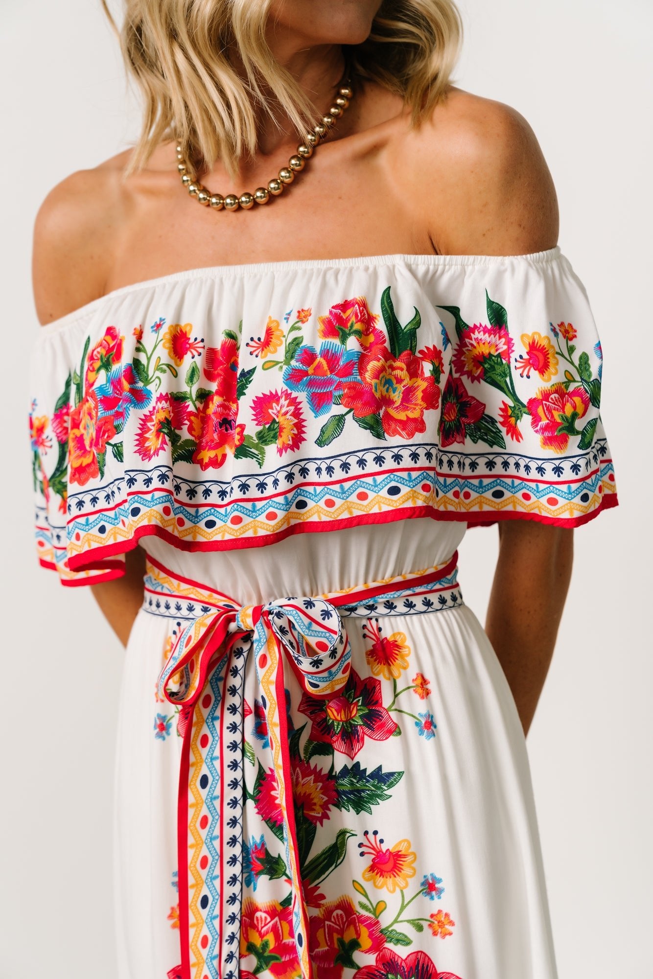 Alejandra Maxi Dress | Ivory Multi Floral - Baltic Born