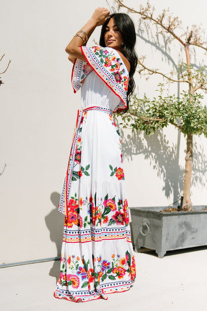 Alejandra Maxi Dress | Ivory Multi Floral - Baltic Born