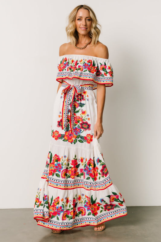 Alejandra Maxi Dress | Ivory Multi Floral - Baltic Born