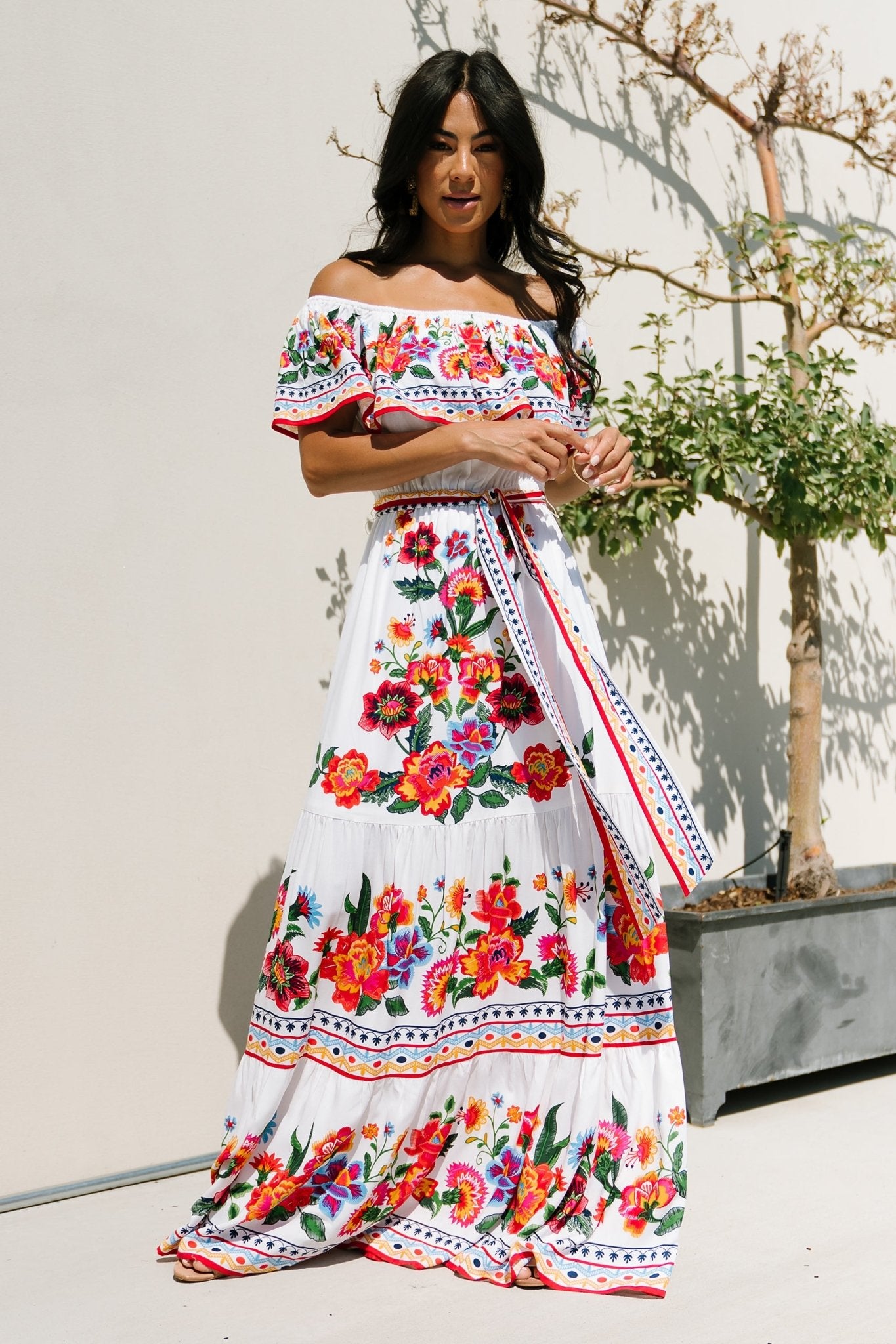 Alejandra Maxi Dress | Ivory Multi Floral | Baltic Born