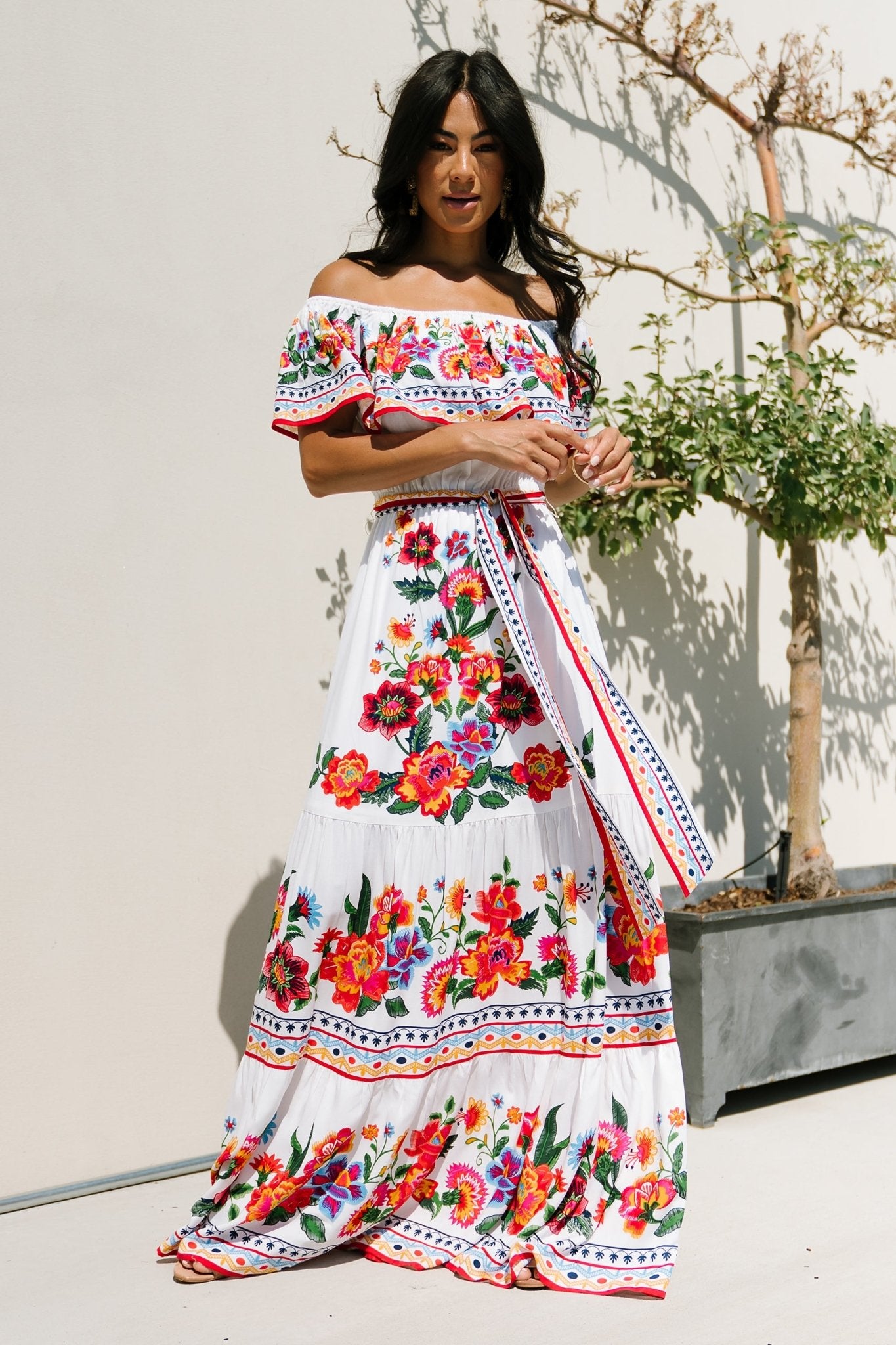 Alejandra Maxi Dress | Ivory Multi Floral - Baltic Born