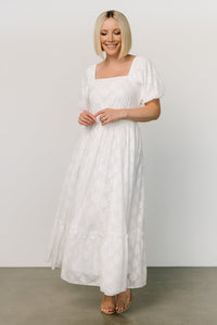 Alta Jacquard Maxi Dress | Off White | Baltic Born