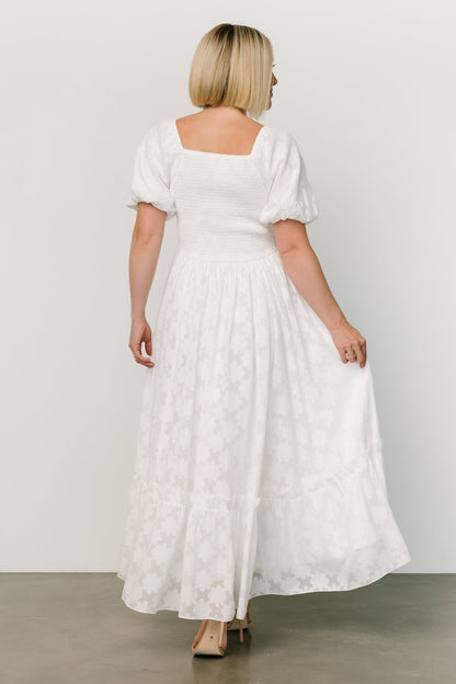 Alta Jacquard Maxi Dress | Off White - Baltic Born