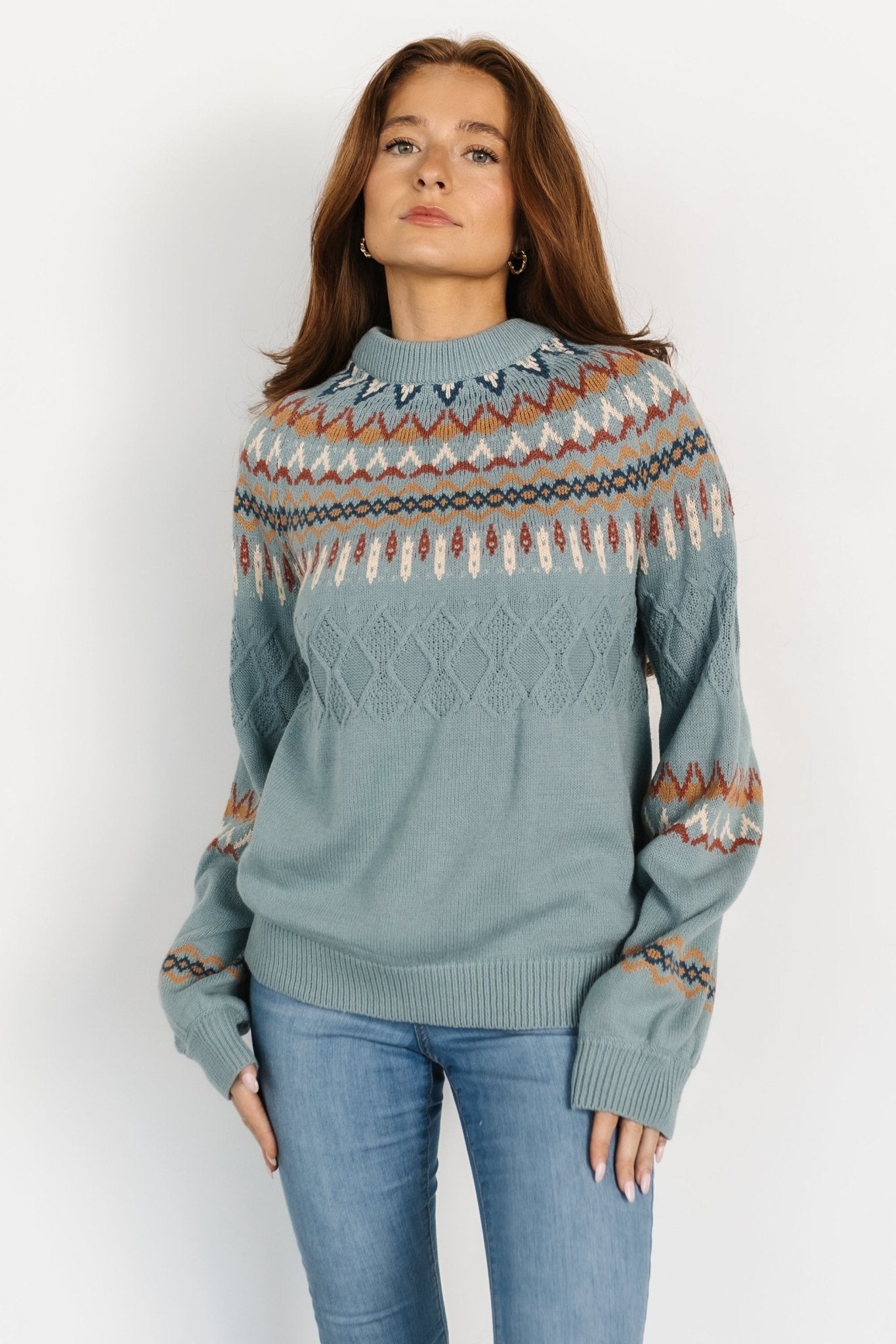 Anders Knit Sweater | Blue Multi - Baltic Born