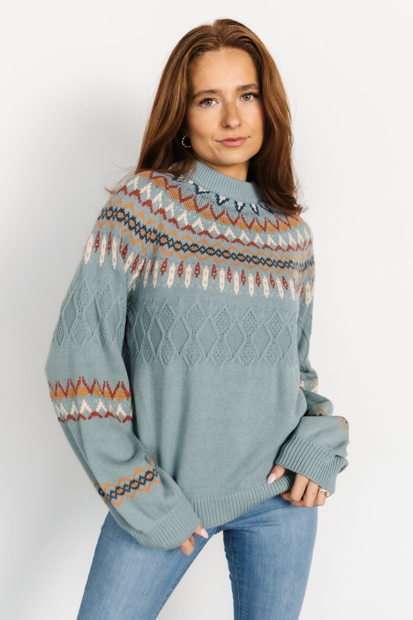 Anders Knit Sweater | Blue Multi - Baltic Born