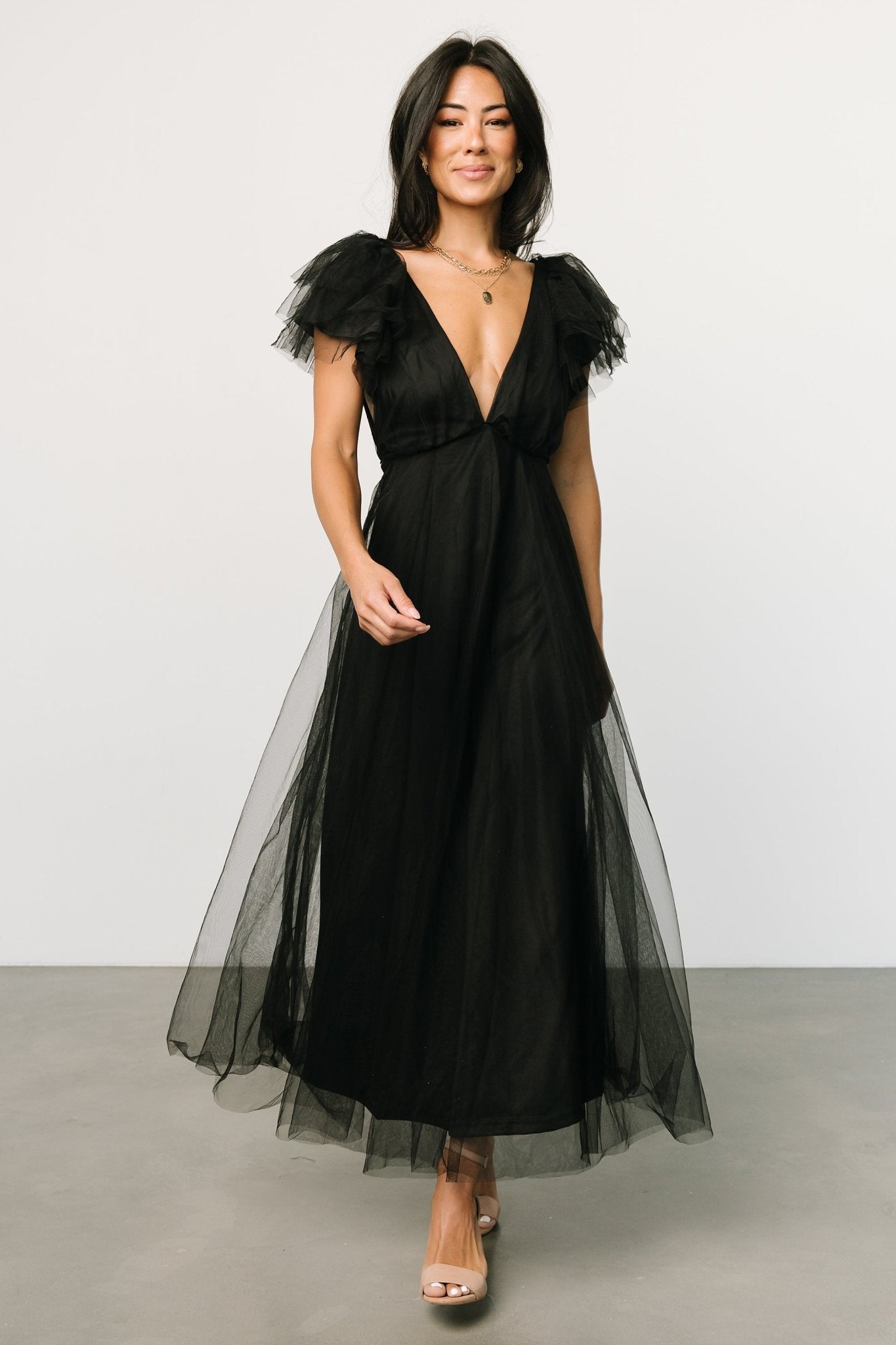 Annabella Tulle Dress | Black - Baltic Born