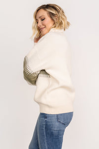 Antonov Turtle Neck Sweater | Sage + Cream | Baltic Born