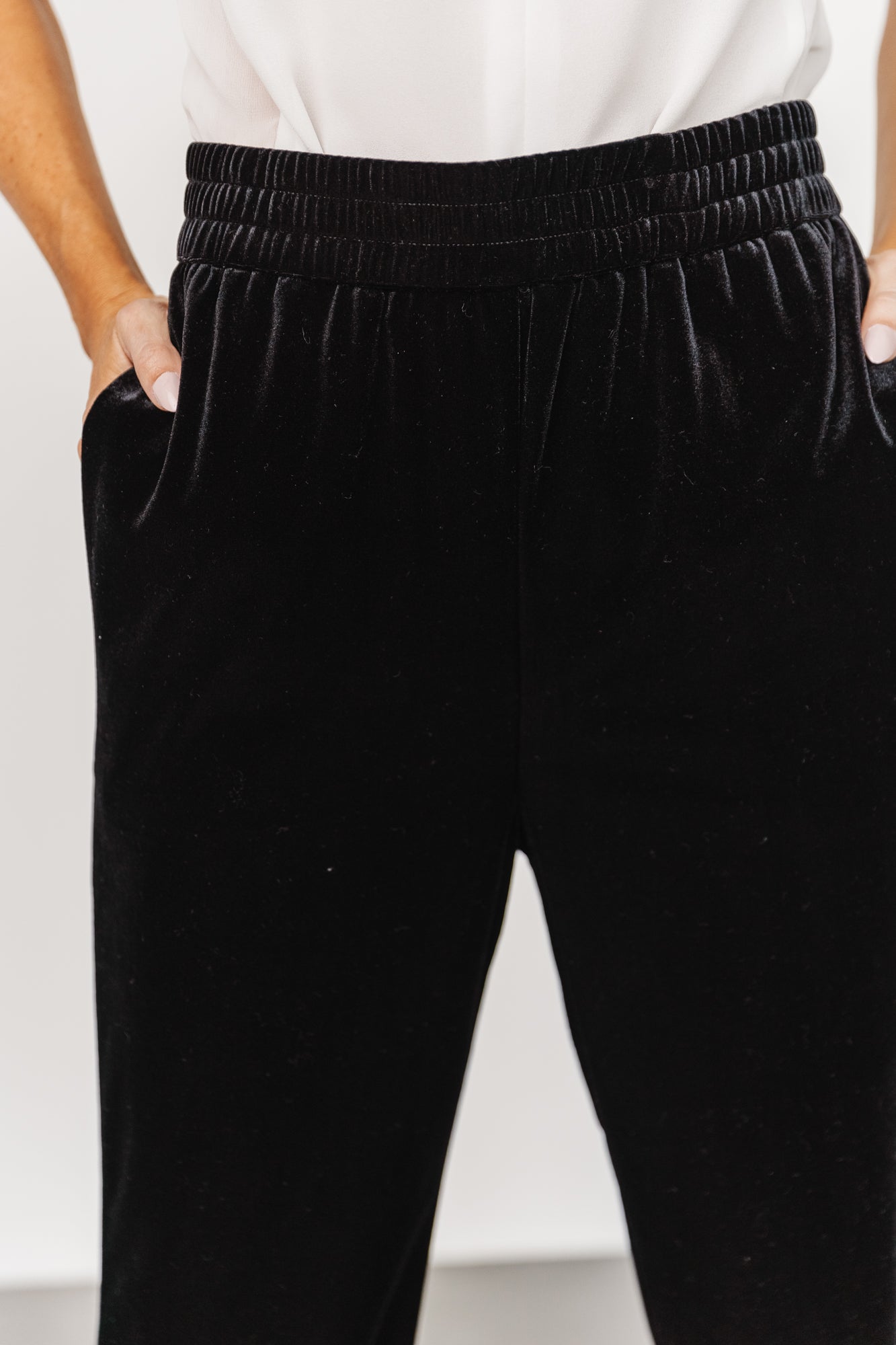 Archie Velvet Jogger Pants | Black - Baltic Born