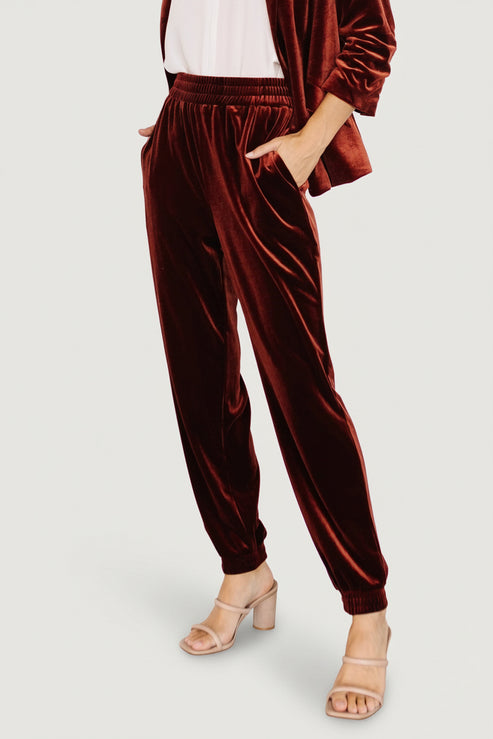 Velvet Jogger Pants