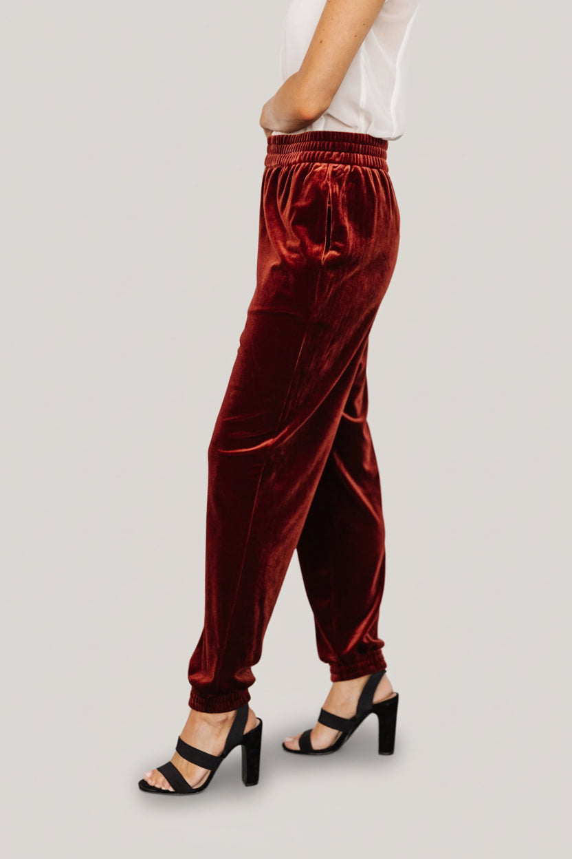 Velvet Jogger Pants