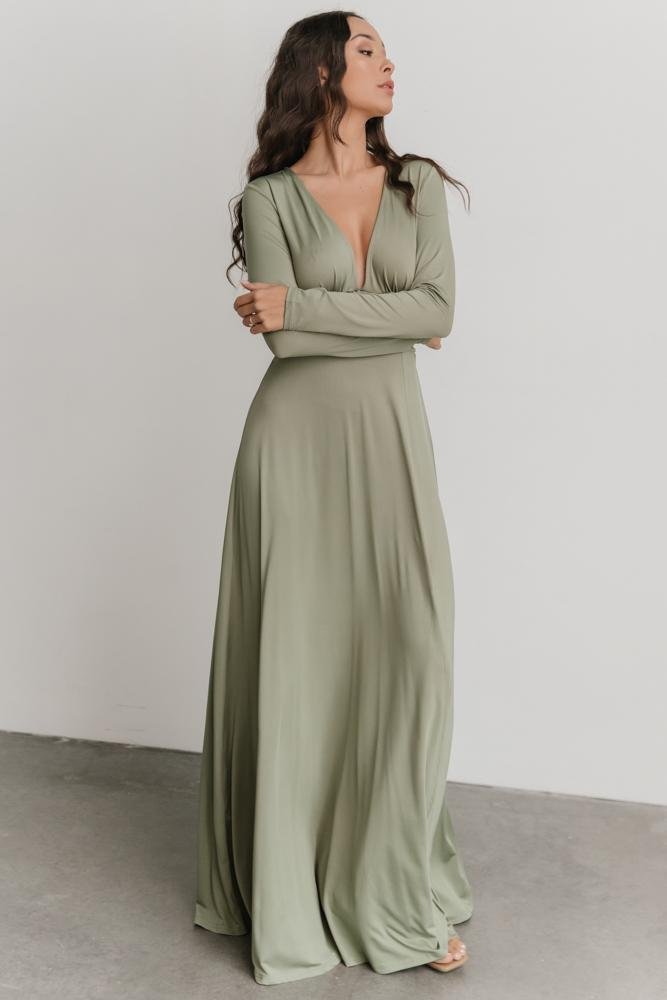 Arianna Maxi Dress | Dusty Sage - Baltic Born