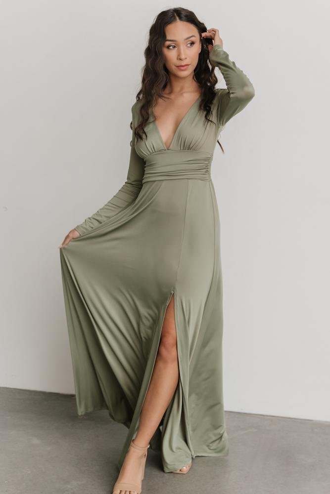 Arianna Maxi Dress | Dusty Sage - Baltic Born