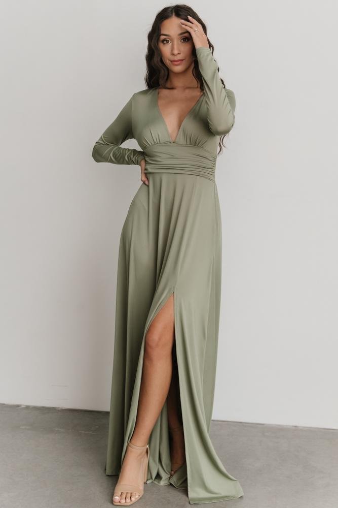 Arianna Maxi Dress | Dusty Sage - Baltic Born