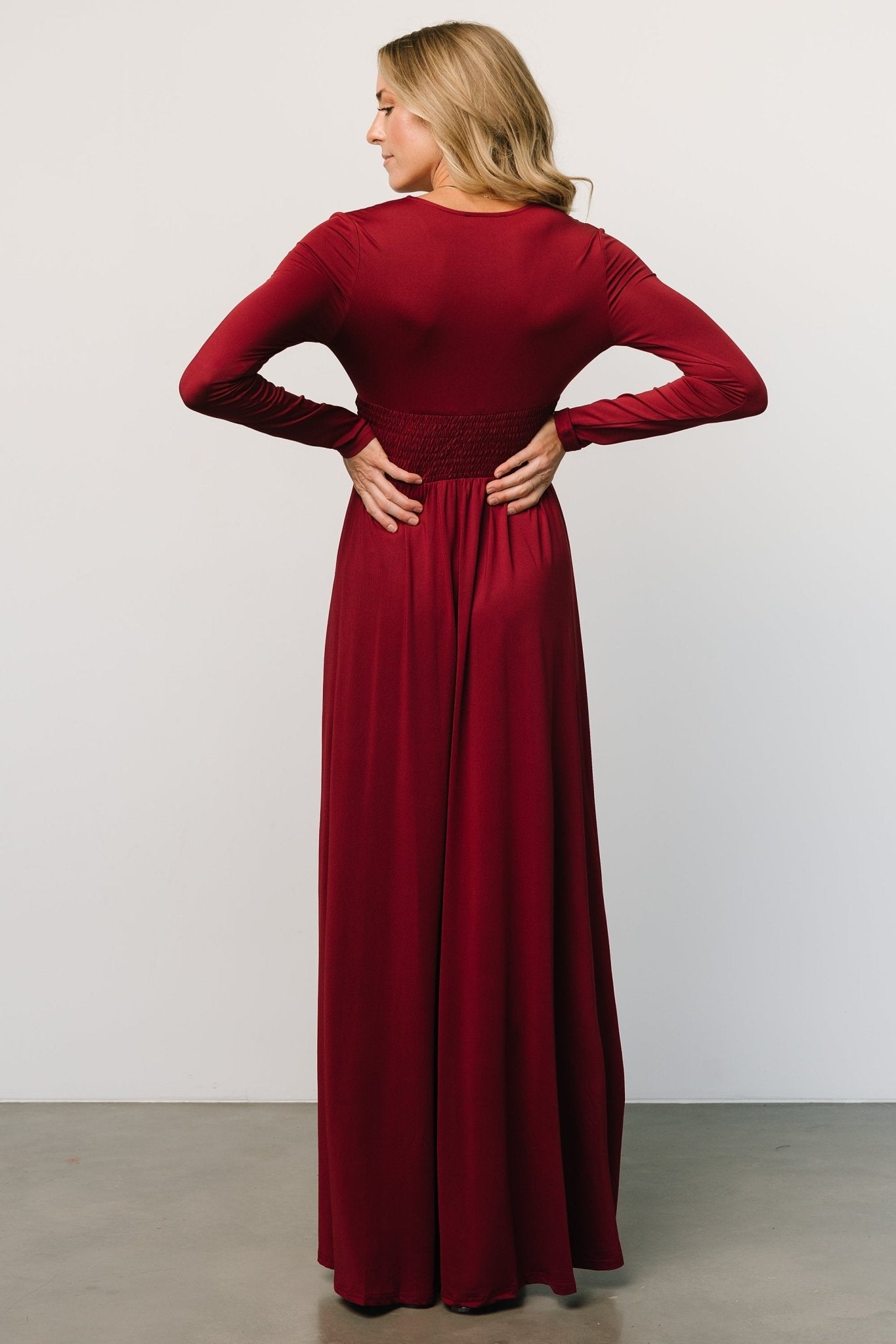 Arianna Maxi Dress | Wine - Baltic Born