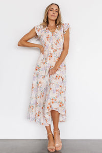 Mayoral Smocked Dress - Cream main image 0
