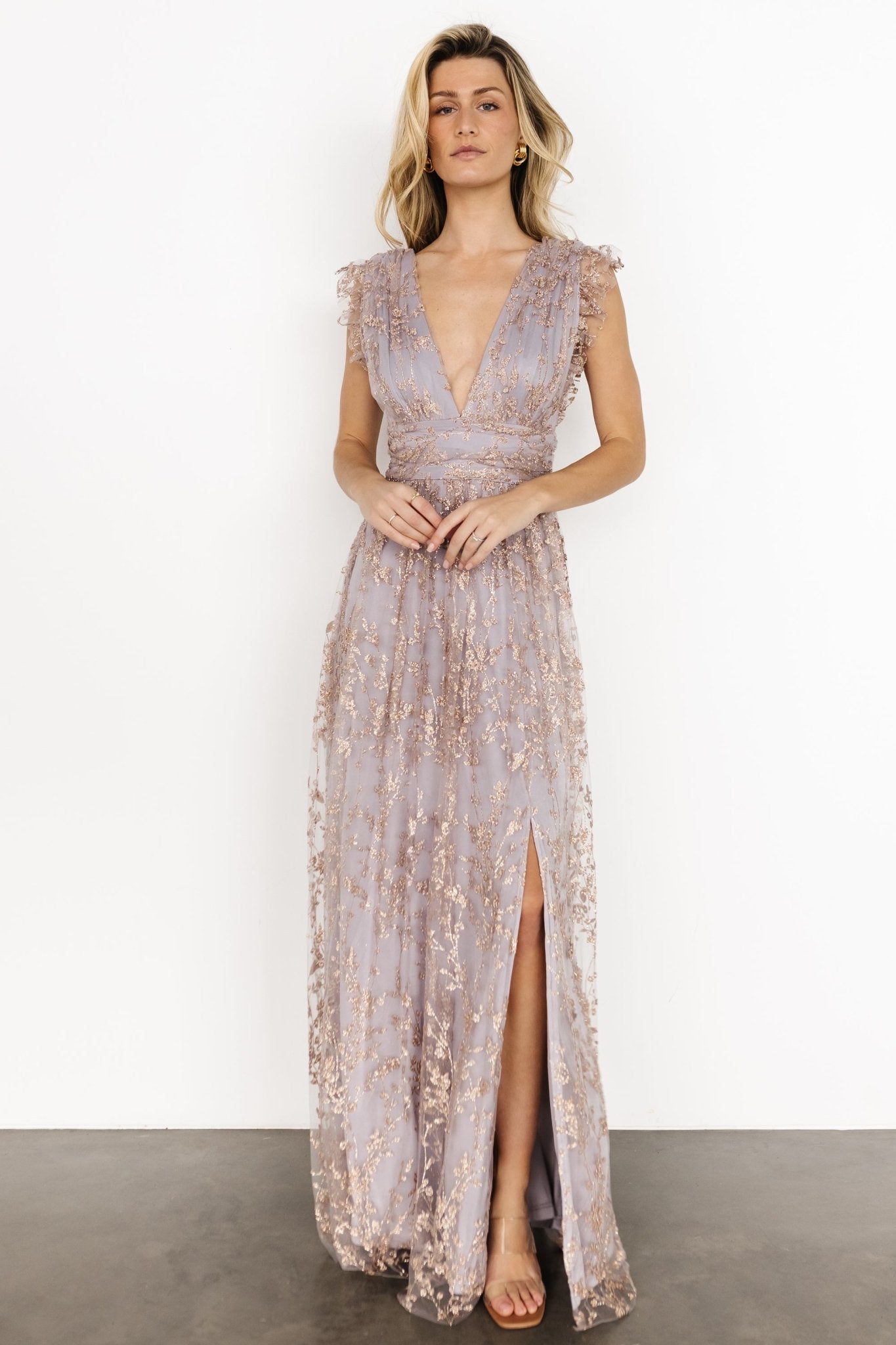 Arlene Shimmer Gown | Dusty Lilac + Rose - Baltic Born