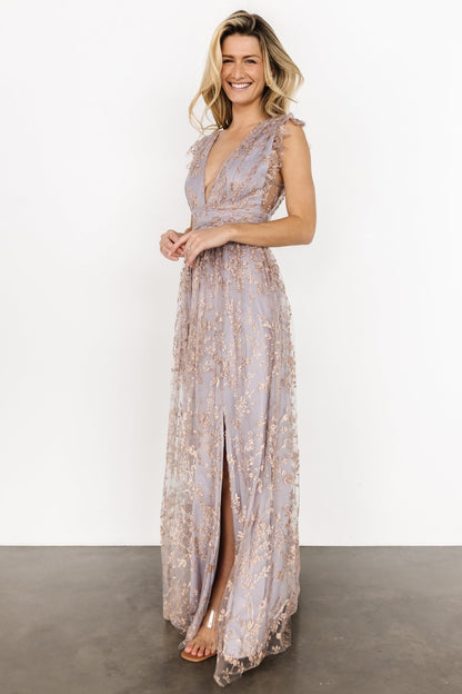 Arlene Shimmer Gown | Dusty Lilac + Rose - Baltic Born