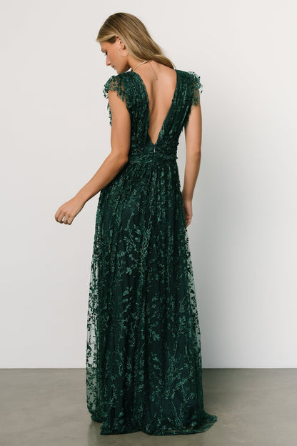 Arlene Shimmer Gown | Emerald - Baltic Born