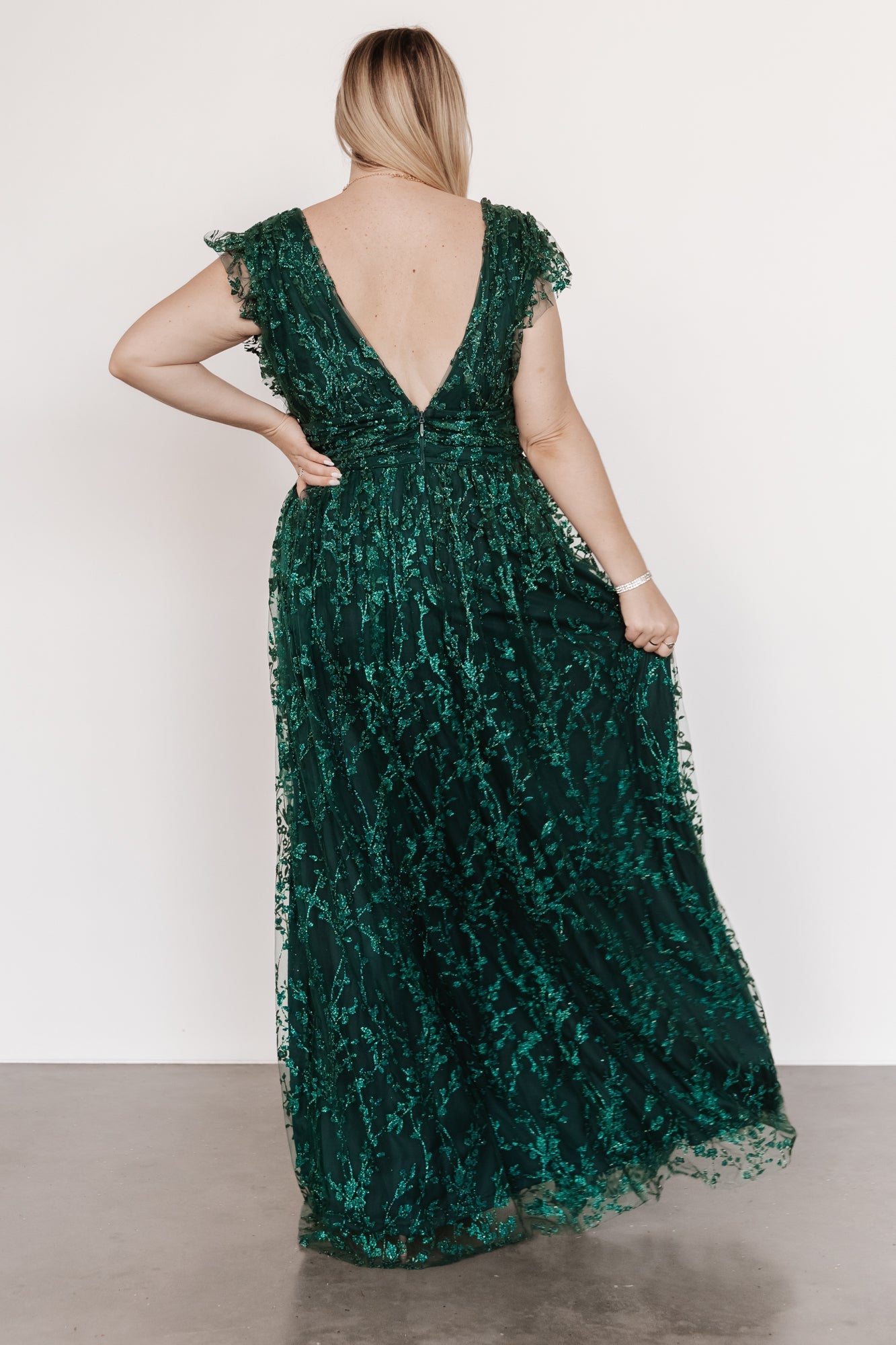 Arlene Shimmer Gown | Emerald - Baltic Born