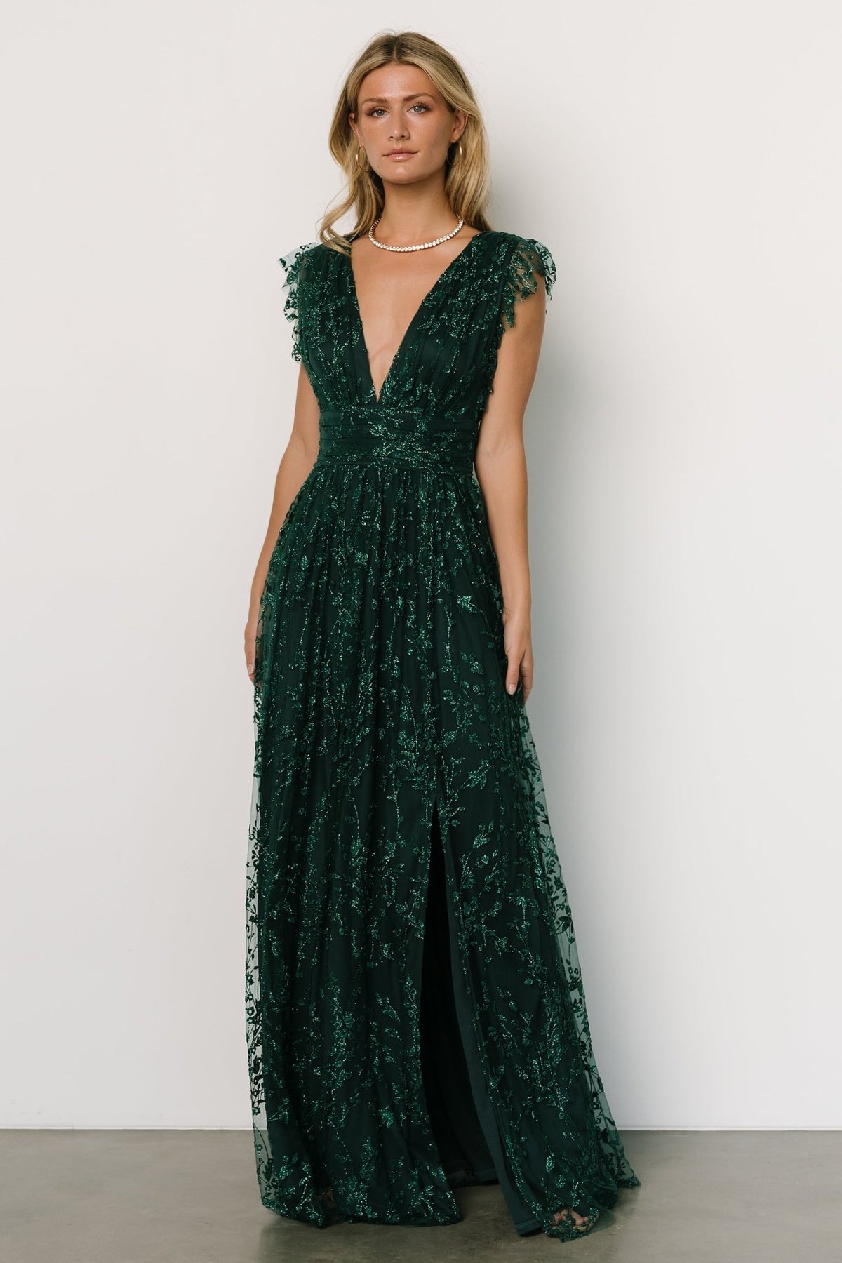 Arlene Shimmer Gown | Emerald | Baltic Born