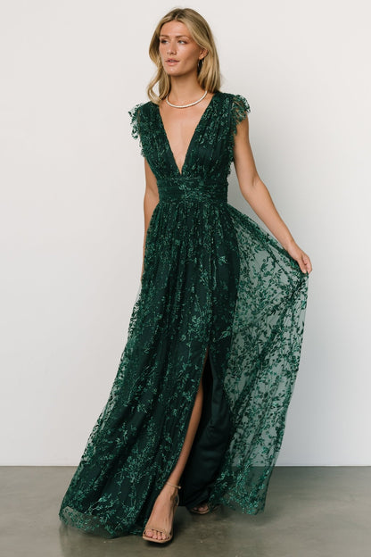 Arlene Shimmer Gown | Emerald - Baltic Born