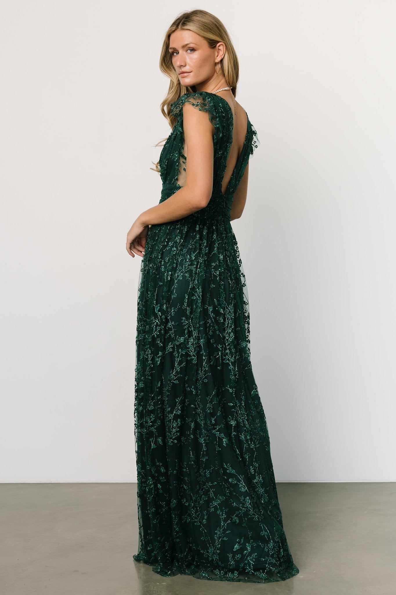 Arlene Shimmer Gown | Emerald - Baltic Born