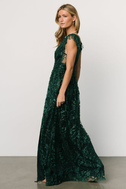 Arlene Shimmer Gown | Emerald - Baltic Born