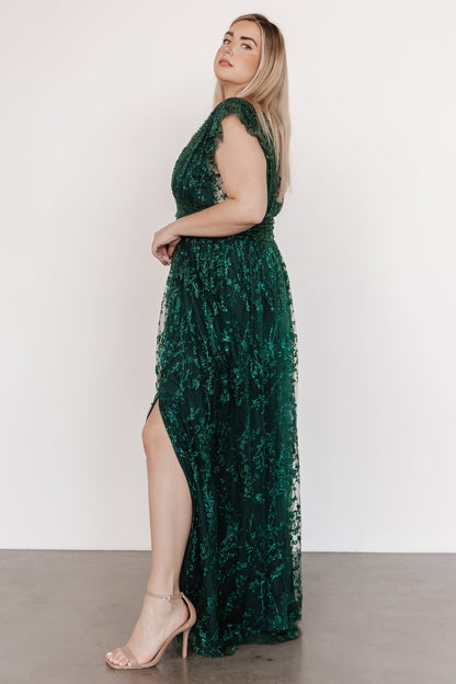 Arlene Shimmer Gown | Emerald - Baltic Born