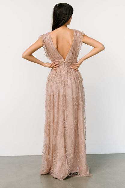 Arlene Shimmer Gown | Nude Rose - Baltic Born