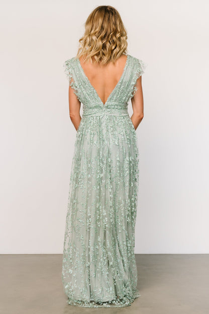 Arlene Shimmer Gown | Sage - Baltic Born