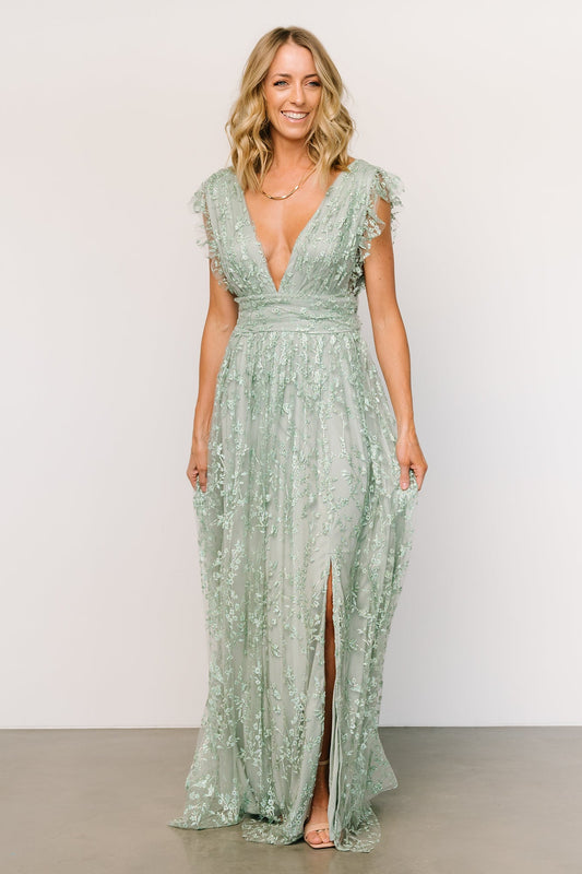 Arlene Shimmer Gown | Sage - Baltic Born