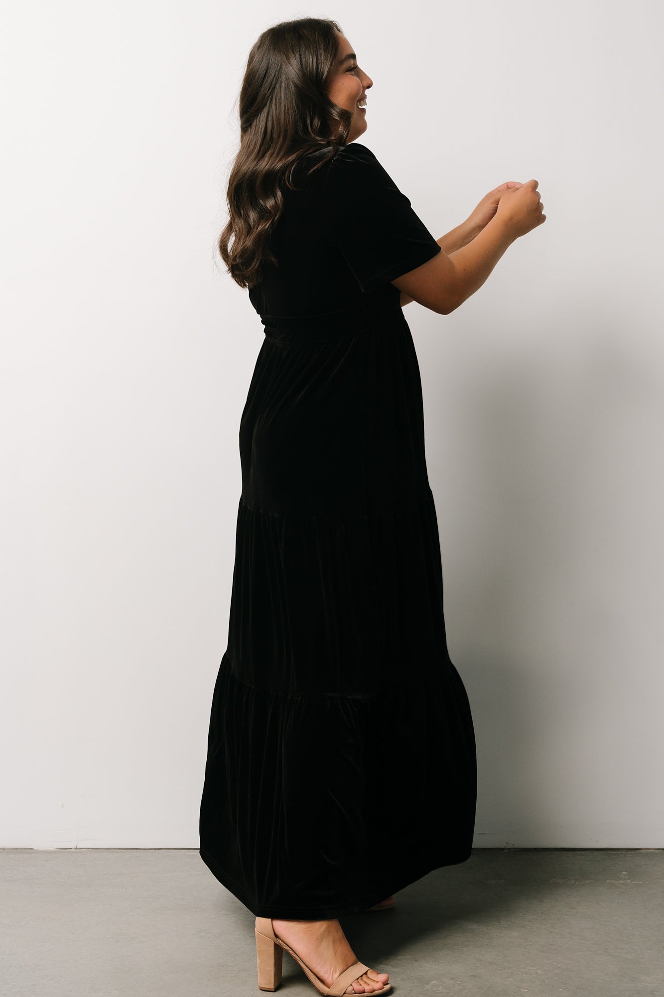 Artemis Velvet Maxi Dress | Black - Baltic Born